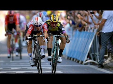 Video: Tour de France 2019: Caleb Ewan wen tweede skof-oorwinning nadat hy naelloop-mededingers op verhoog 16 uitgestof het