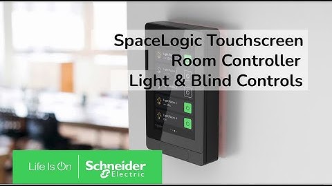 SpaceLogic Touchscreen Room Controller: Light and Blind Controls | Schneider Electric