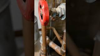 Boiler Isolation Valve Is Leaking. #HVACR #GateValve #BallValve #hvacrepair