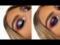 ABH RIVIERA PALETTE PURPLE BLUE SPOTLIGHT HALO EYE | MAKEUP TUTORIAL