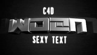 C4D Layered Text Template | by W.Dzn