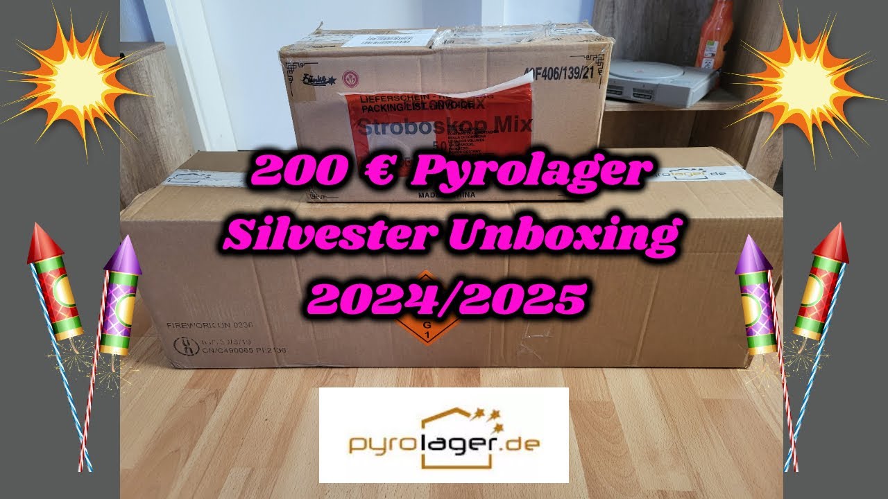 200 € | SILVESTER FEUERWERK UNBOXING | @Pyrolager | 2024/2025 | MIT EIN PAAR KLASSIKERN