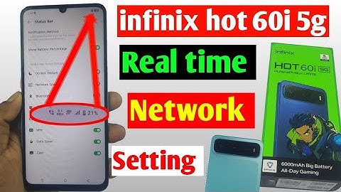 How to show net speed Infinix hot 60i 5g/Infinix hot 60i 5g me data speed kaise dekhe/network speed