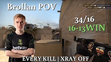 NIP Brollan 34Kills VS m0NESY | Mirage | POV | FPL CSGO Europe | 2023