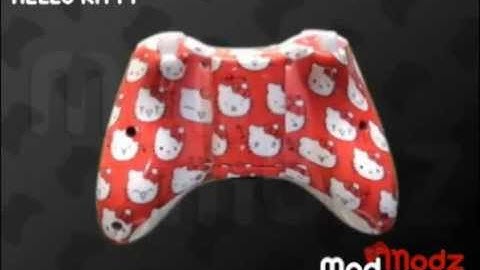 Hello Kitty Custom XBox 360 Shell - Game Controller Mod
