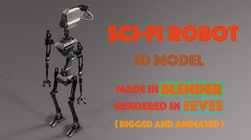 3D Animated Robot (Blender/Eevee)