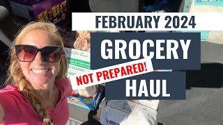 FEBRUARY 2024 MONTHLY GROCERY HAUL | I WAS NOT PREPARED!