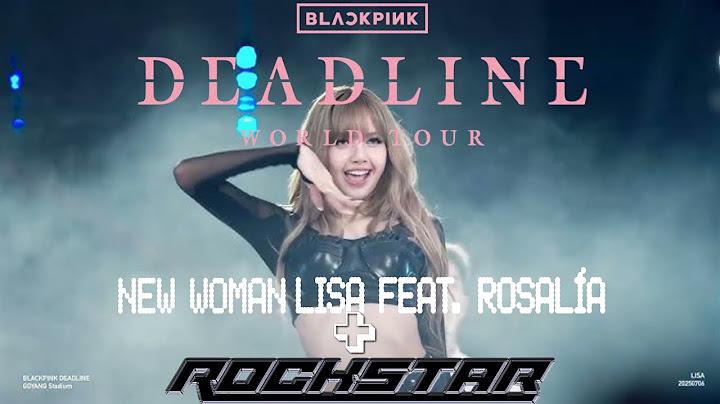 LISA - INTRO + "NEW WOMAN" + "ROCKSTAR" || AT DEADLINE TOUR 2025 (LIVE STUDIO VERSION)