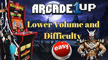 Easy way to change the volume & difficulty on your Arcade1up Mortal Kombat Cabinet
