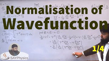 L5.1 Normalization of a wavefunction and time dependence