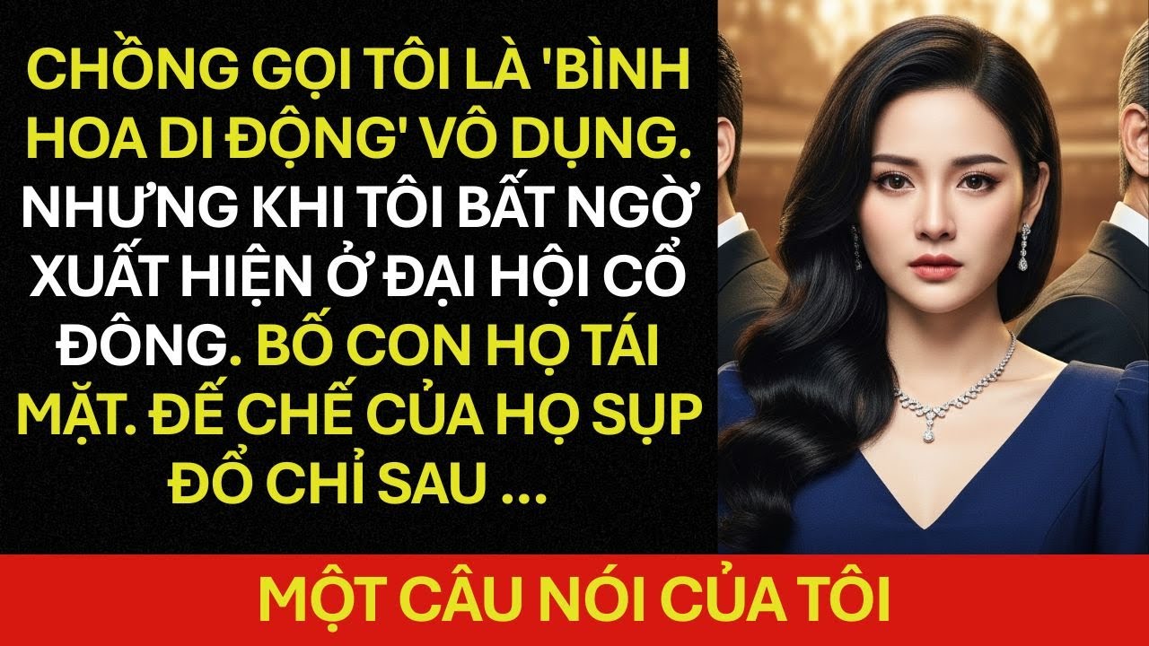 Chồng gọi tôi là 'BÌNH HOA DI ĐỘNG' vô dụng. Nhưng khi tôi bất ngờ xuất hiện tại Đại hội Cổ đông, ..