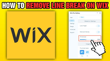 How To Remove Line Break On Wix (2025)