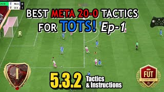 Demon 532 BEST META Tactics To DOMINATE TOTS! 🔥 EAFC 24 Tactics & Instructions