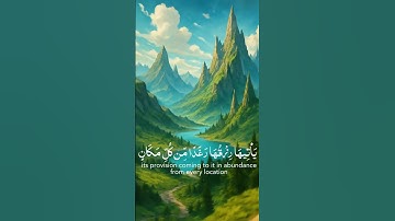 وضرب الله مثلا قرية كانت آمنة مطمئنة يأتيها رزقها رغدا | سورة النحل