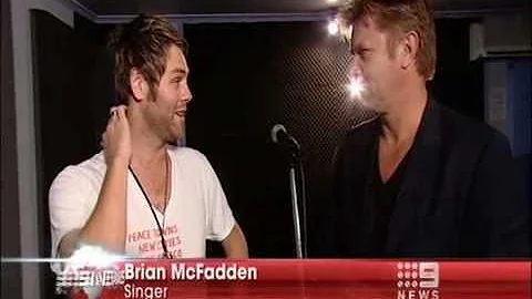 Brian Mcfadden on 9 news Australia