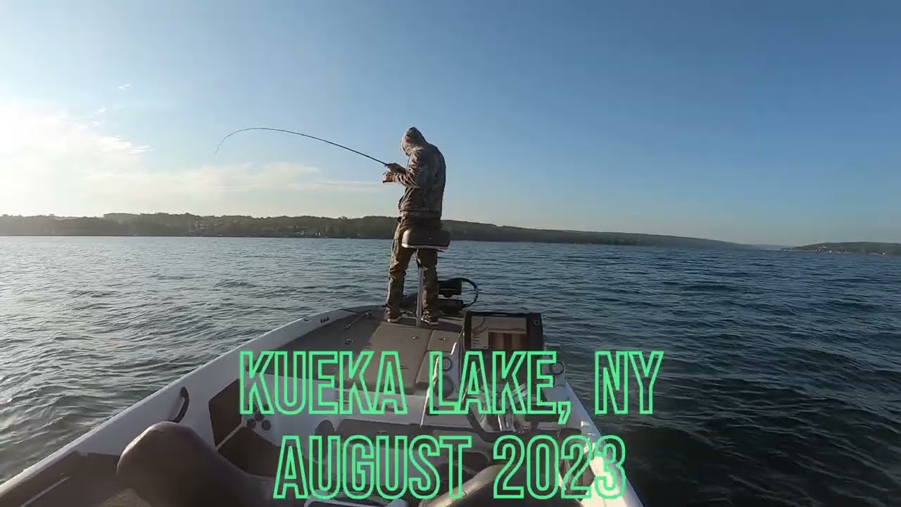 Kueka Lake, NY Bass Fishing August 2023