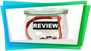 Review Weck Airtight Clip-Close Sealed Tulip 580 ml Jar with Lid 100 mm, Pack [2019]