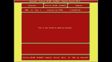 My Sinclair ZX Interpreter v20 compiled on PC base and Interpreter exec running on PC target machine