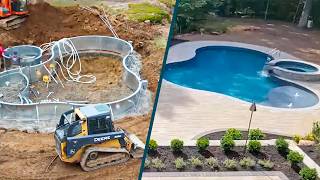 DIY Swimming Pool Build Timelapse