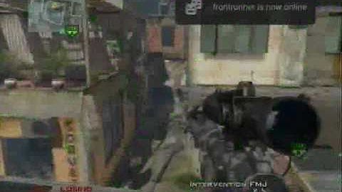 MW2- 360 Quickscope Final kill cam ;D