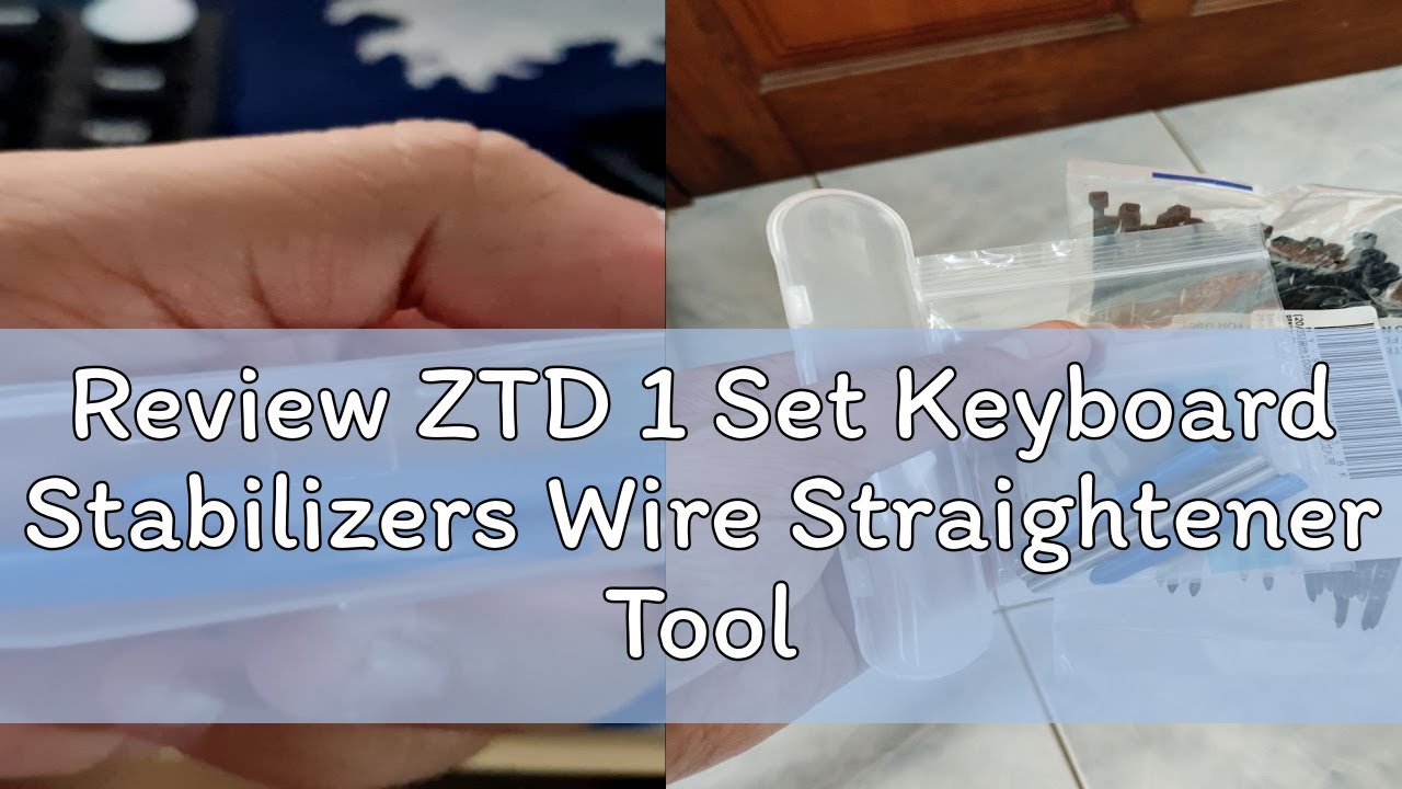 Review ZTD 1 Set Keyboard Stabilizers Wire Straightener Tool Kit Stabs Wire Stabilizer Pad 05