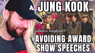 Jung Kook Desperately Avoiding Speeches at Award Shows (VS Namjoon) [ SugArmyy ] Reaction
