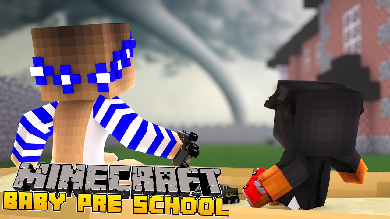 Minecraft-Kindergarten-TORNADO DESTROYS THE SCHOOL!!