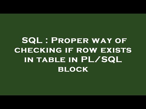 SQL : Proper