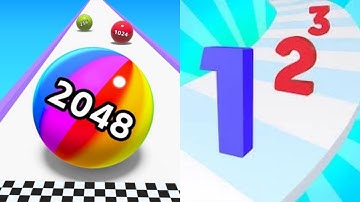 2048 Ball Game Merge Number /Ball Run Infinity/Laser Bubbles /Drop Jelly/ Satisfying all level Games