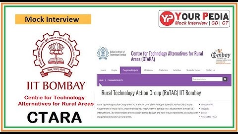 CTARA IIT Bombay Mock Interview | Mechanical Engineering | CTARA IIT Bombay Interview Questions