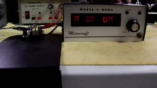 My Microcraft Morse-A-Word in Action!