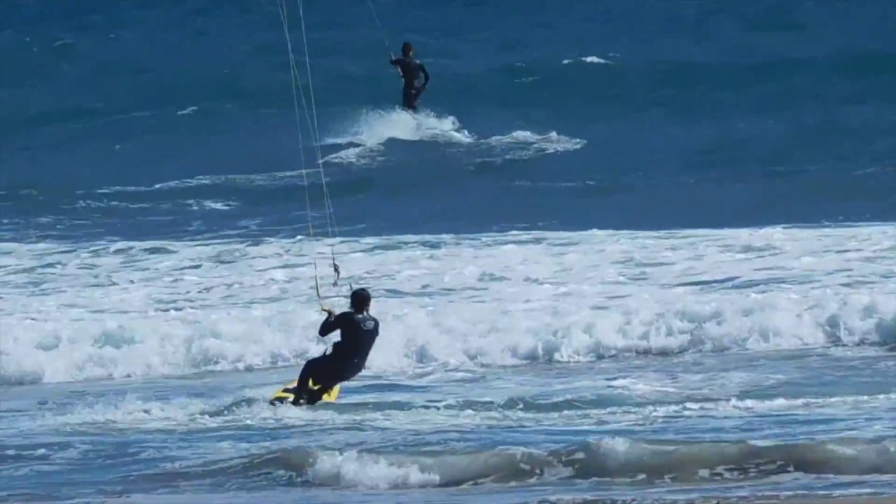 Kitesurfing and windsurfing at Waddell Creek, California YouTube