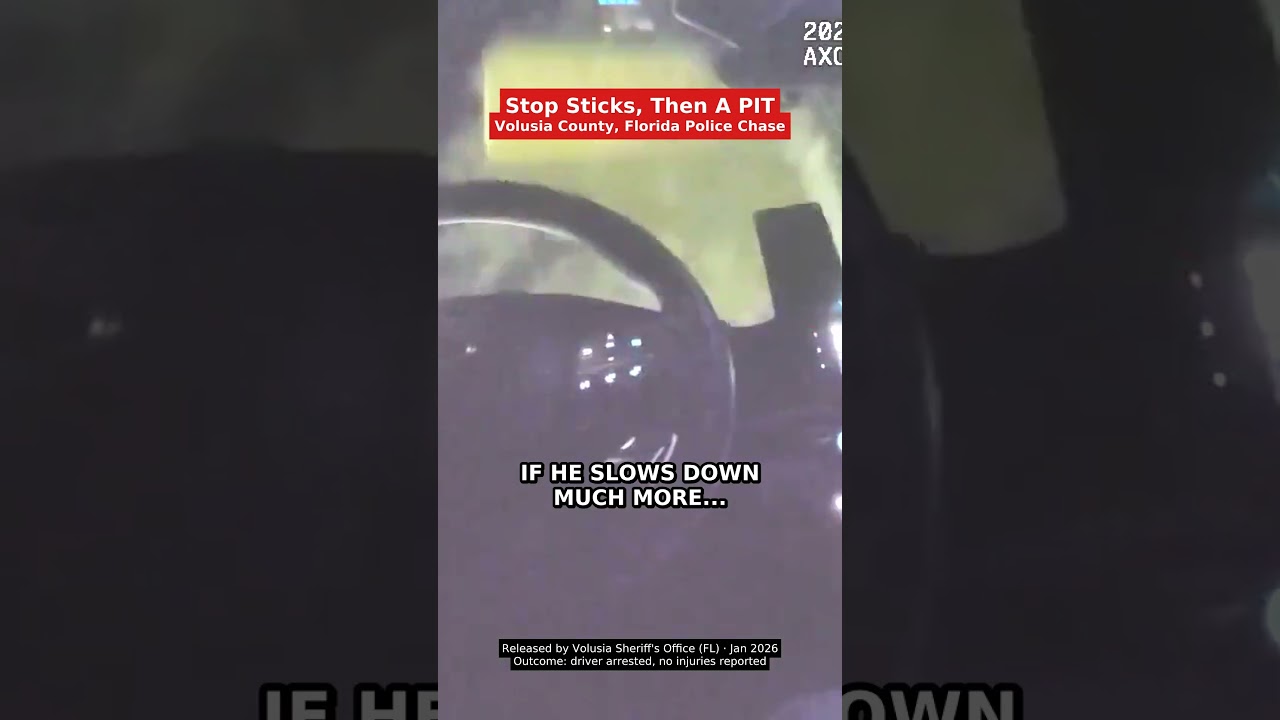 Stop Sticks, Then A PIT | Volusia County Florida Police Chase
