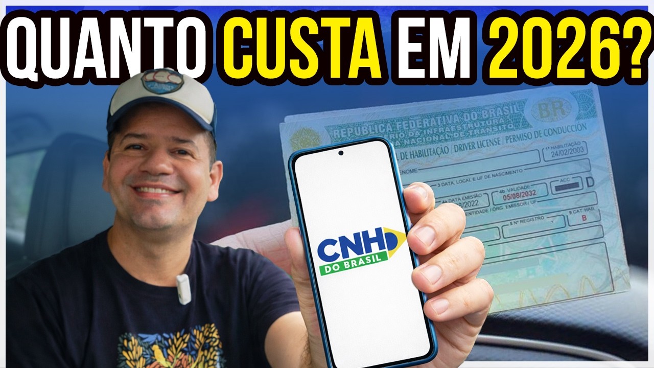 CNH do Brasil: passo a passo como tirar em 2026. Valor caiu!