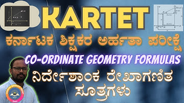 KARTET Maths Coordinate geometry All formulas in one video