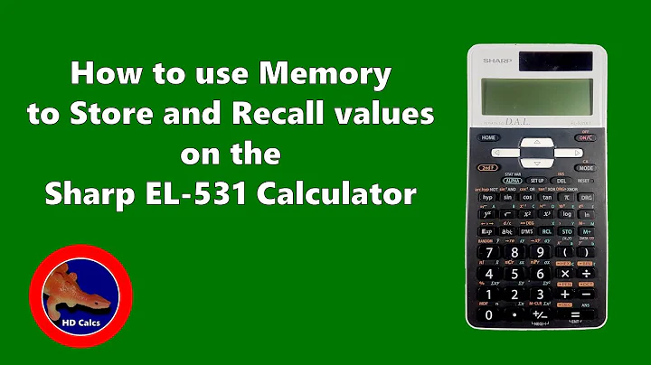 How to use the Memory to Store and Recall on the Sharp EL-531 XT Calculator