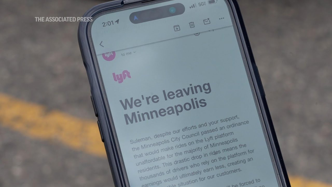 Uber and Lyft threaten to leave Minneapolis - YouTube