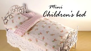 Miniature Furniture; Cute Bed Tutorial - Dolls/Dollhouse Nail art channel; https://www.youtube.com/channel/UCB-LgMmYfzxxSlXLOz3mhWQ second channel; https://www.youtube.com/