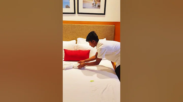 Beautiful towel design||towel folding decoration||simple towel art#viral #youtubeshorts