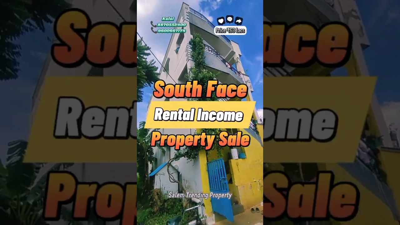South Face 3 Portions Rental Income Property for Sale Each 1 Bhk, Hall & Kitchen 