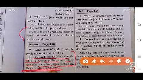 Chapter 16. Class fifth e.v.s ncert who will do this work . question answer solution