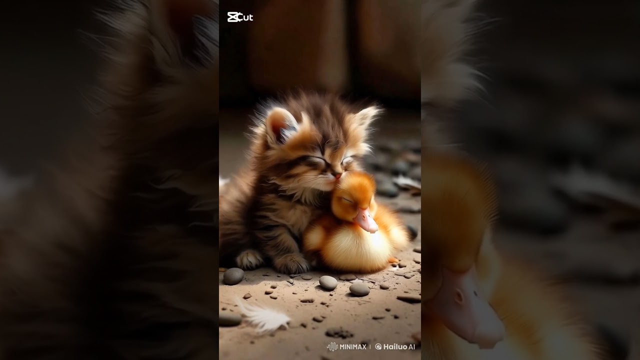 cat and duck 