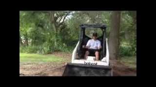 Alex's first time operating the Bobcat by Joe Pullaro 540 views 11 years ago 4 minutes, 15 seconds