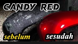 merah candy | Repaint honda scoopy