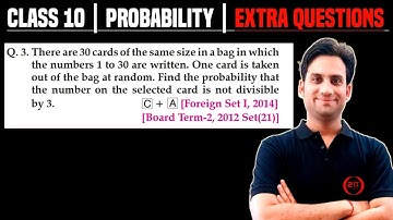 There are 30 cards of the same size in a bag in which the numbers 1 to 30 are written. One card is