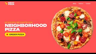 Website template – Pizzeria 🍕 #carrdtemplates #pizzeria #website