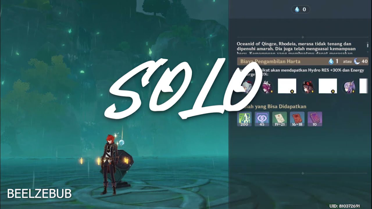 SOLO DILUC VS OCEANID RHODEIA [GENSHIN IMPACT]