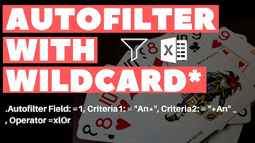 Excel VBA Macro: Autofilter with Wildcard Asterisk (Step-by-Step Tutorial)