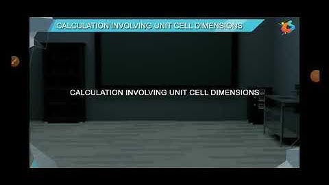 Solid state. Density of the crystals