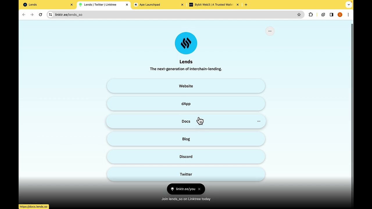 A brief video on the use of Lends powered by Thorchain